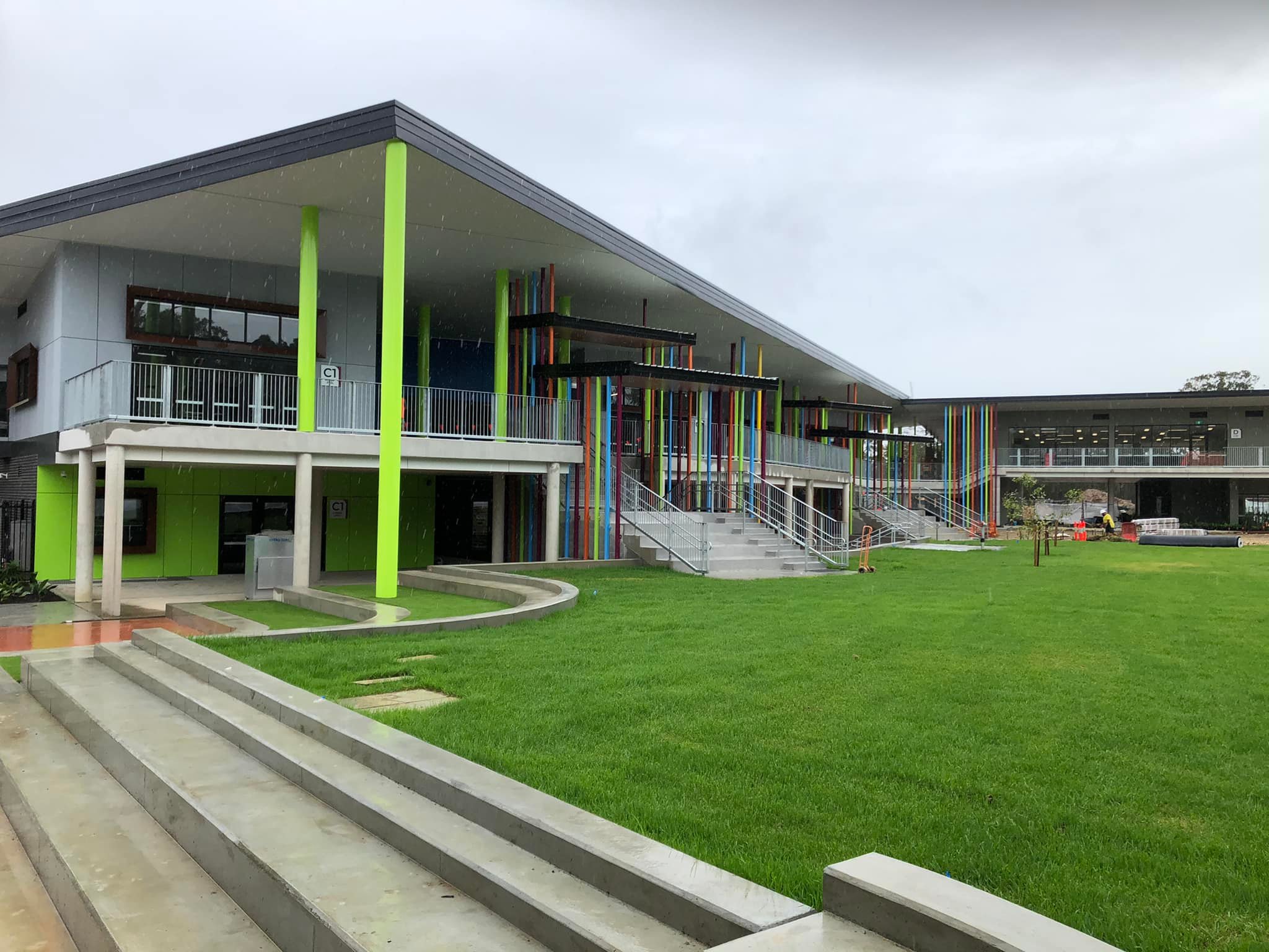 Modern university or school campus building.